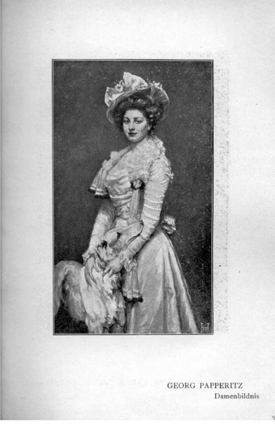 Ritratto di una signora da Georg Papperitz